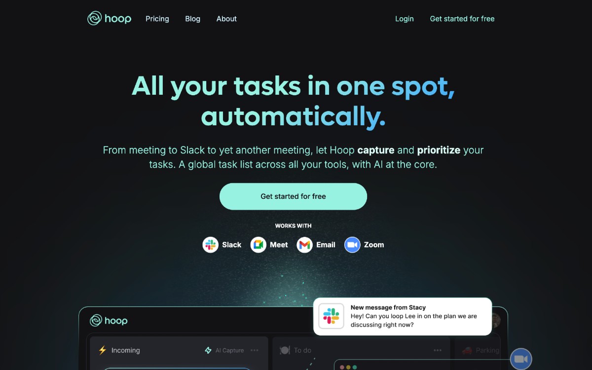 Hoop: مدير مهامك بالذكاء الاصطناعي