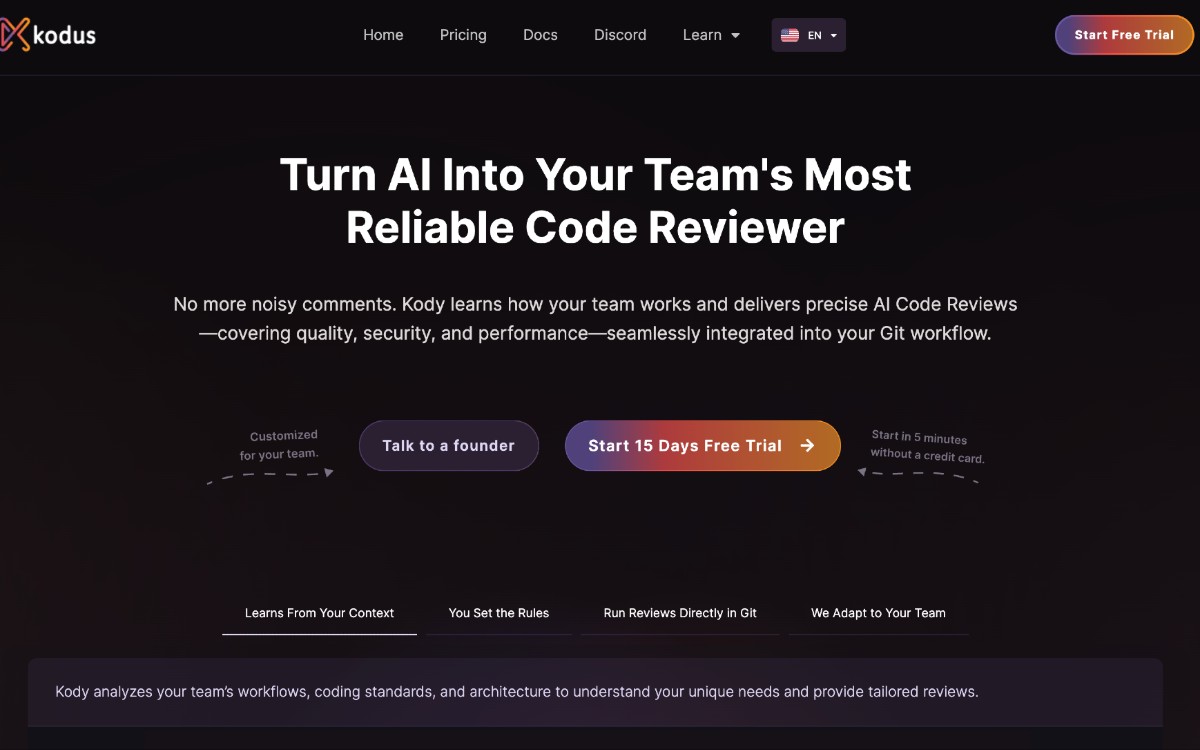 Kodus: مراجع أكواد بالذكاء الاصطناعي