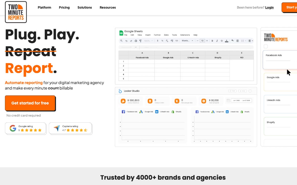 تقارير الدقيقتين: إنشاء تقارير تسويقية بسرعة