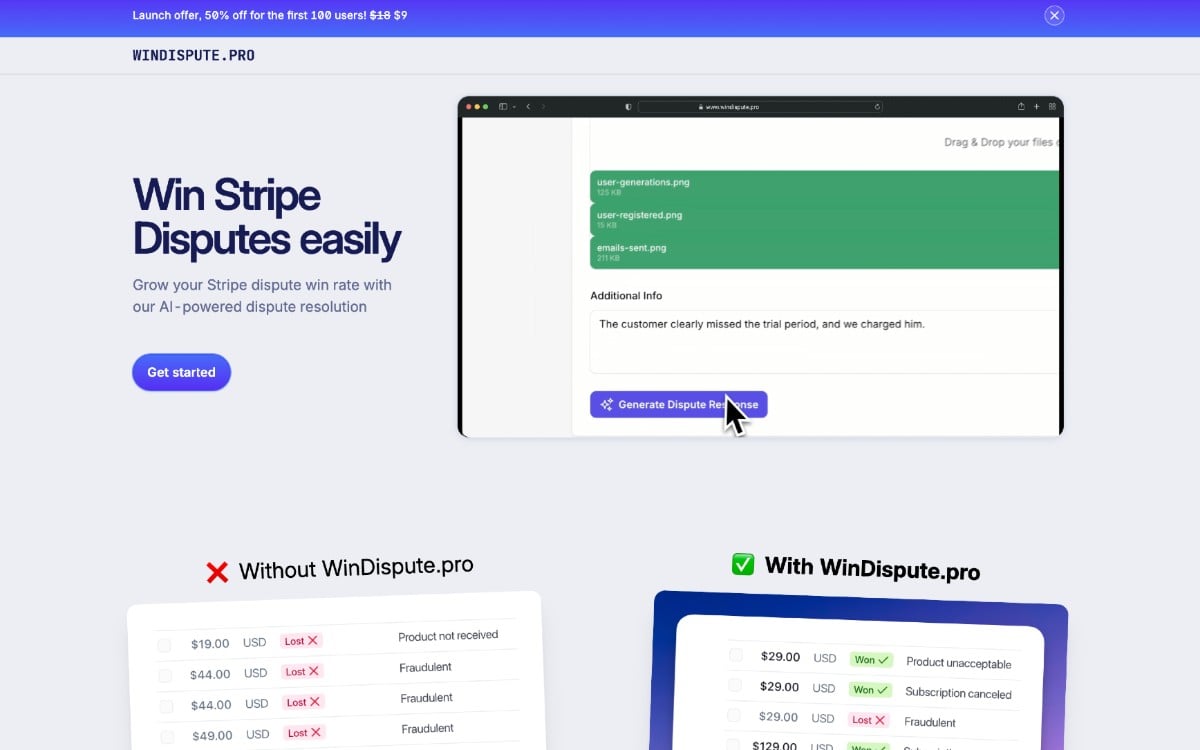 WinDispute: اربح نزاعات Stripe