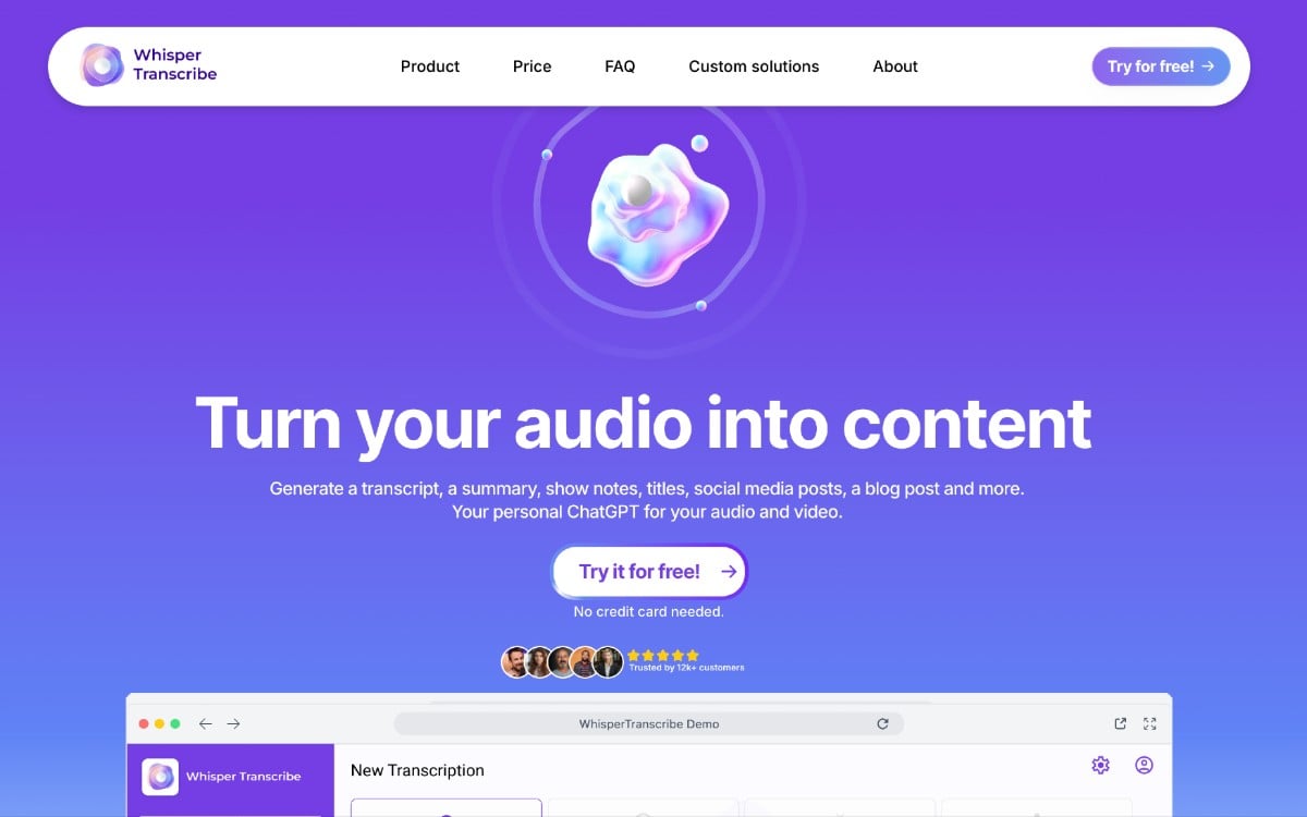 WhisperTranscribe: ترجمة الصوت فوراً