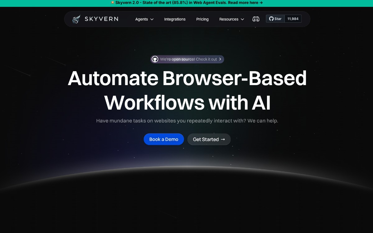سكايفرن: أتمتة مهام الويب بالذكاء الاصطناعي