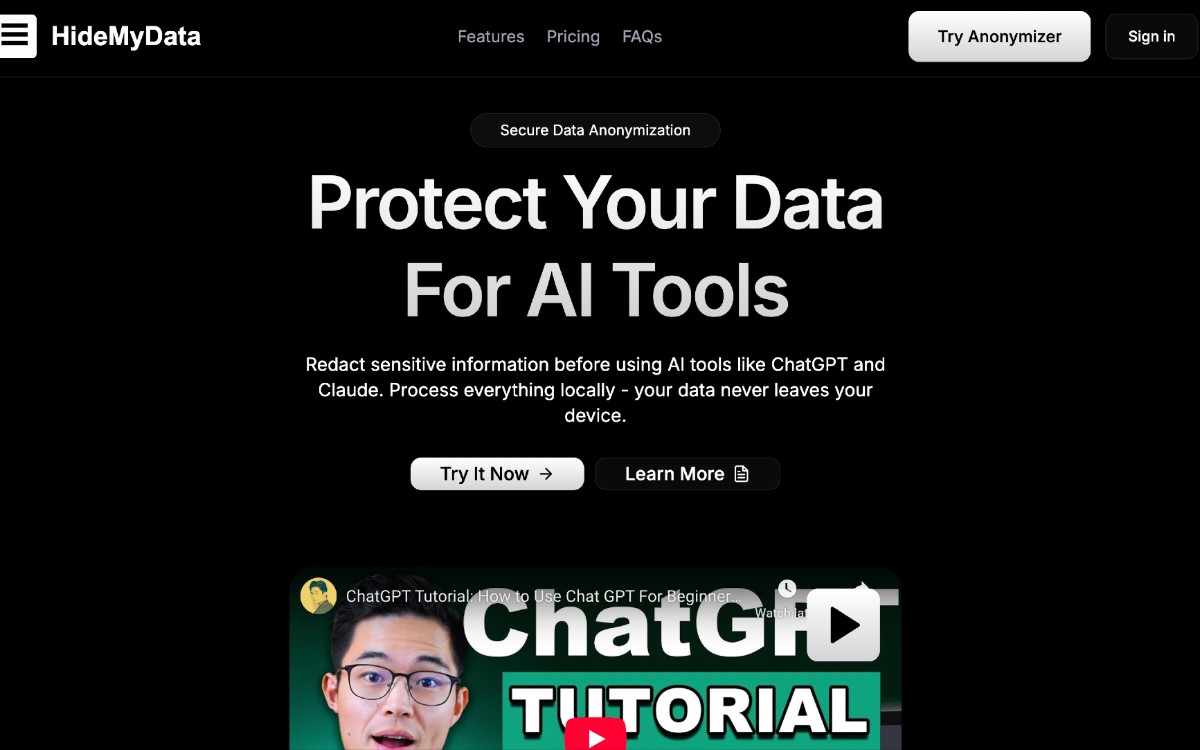 HideMyData: حماية خصوصيتك على الإنترنت