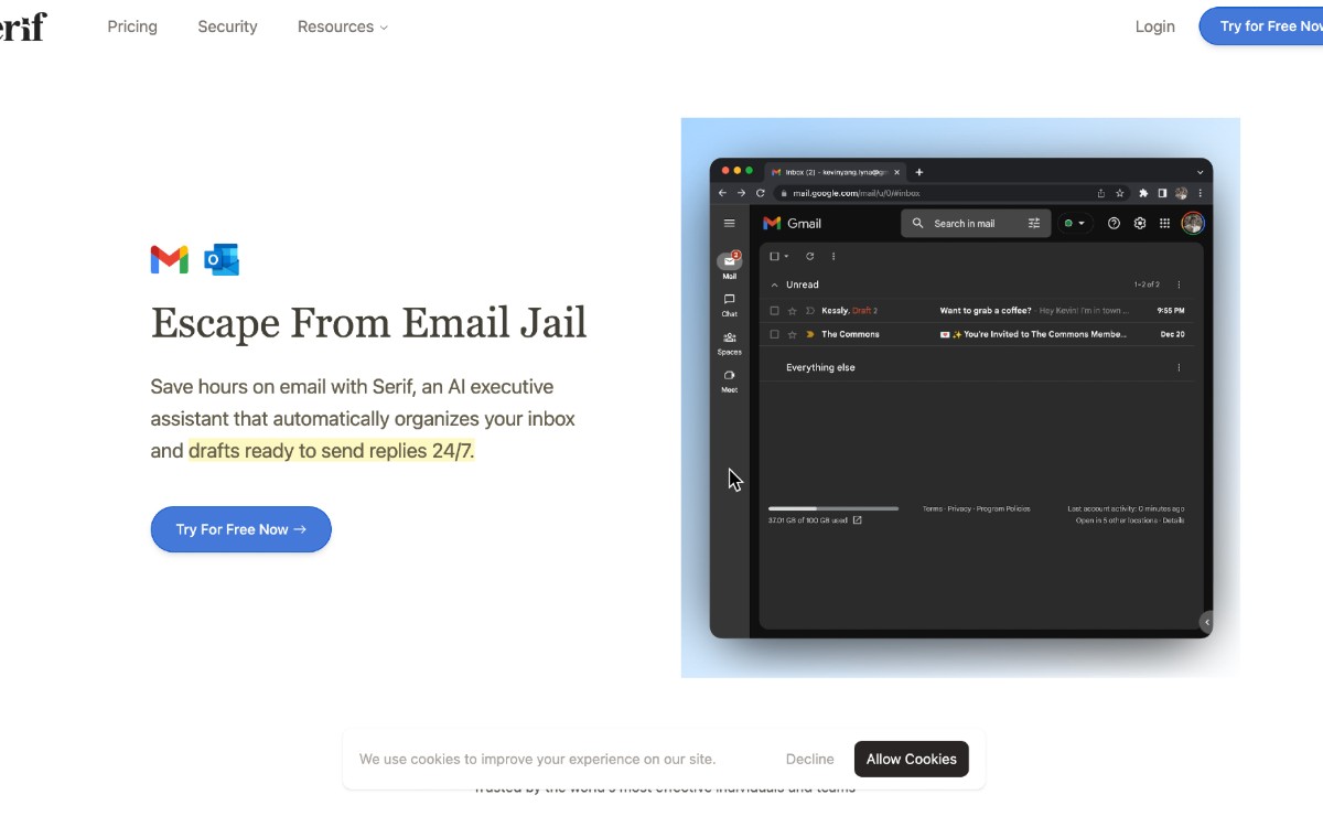 Serif: اقضِ وقتًا أقل في إدارة بريدك الوارد