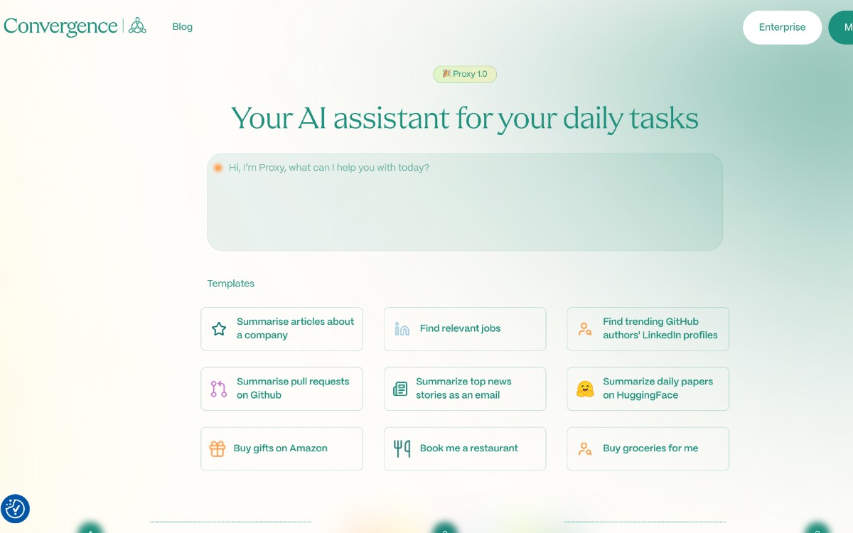 كونفيرجنس AI: أتمتة المهام اليومية عبر أوامر اللغة الطبيعية