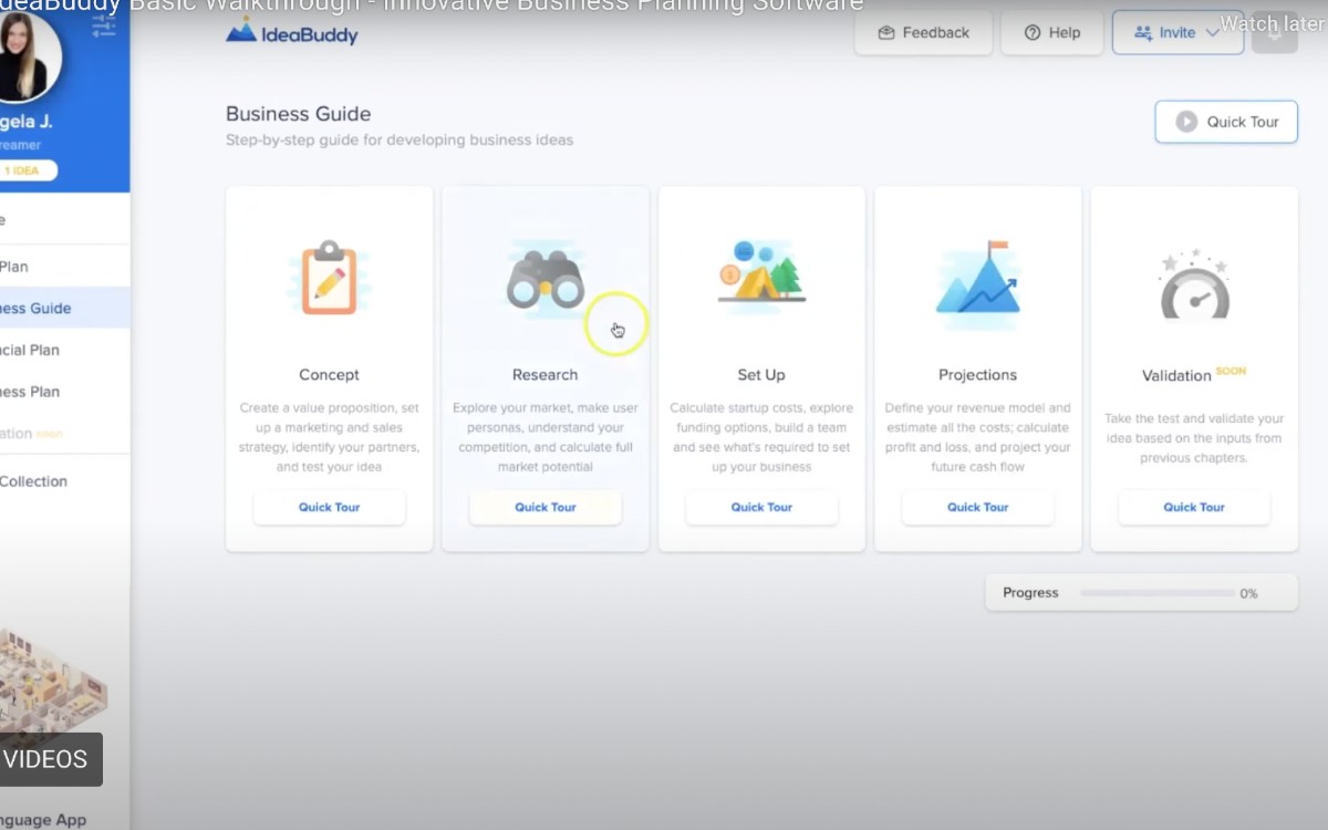 IdeaBuddy: تصور نموذج عملك بالذكاء الاصطناعي