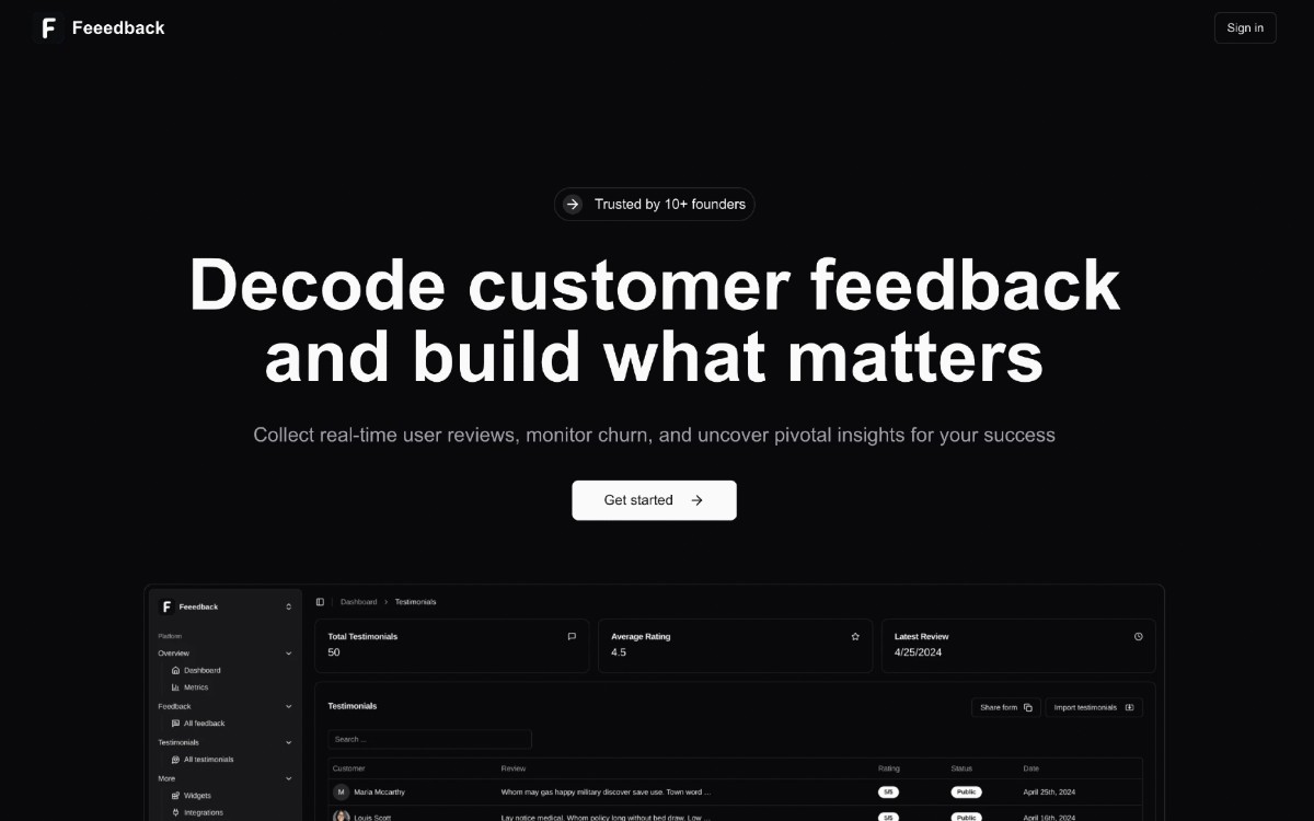Feeedback: جميع ملاحظات المستخدمين في مكان واحد