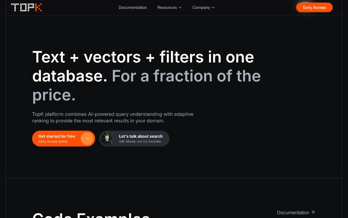 TopK: احصل على رؤى بيانات فورية