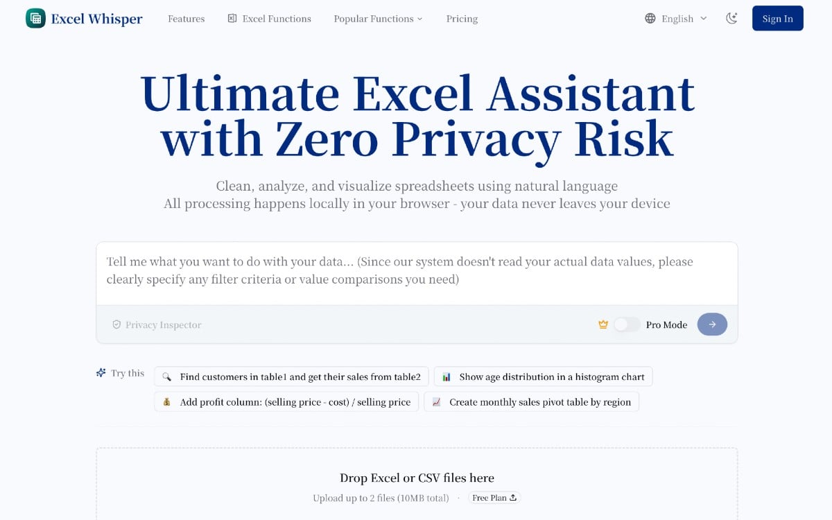 إكسل ويسبر: حل أي مشكلة جدول بيانات بالذكاء الاصطناعي
