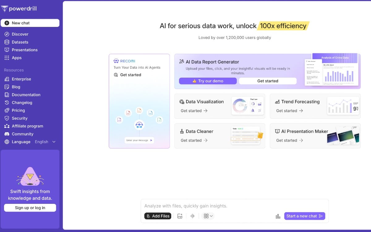 Powerdrill: أداة الذكاء الاصطناعي لتحليل البيانات
