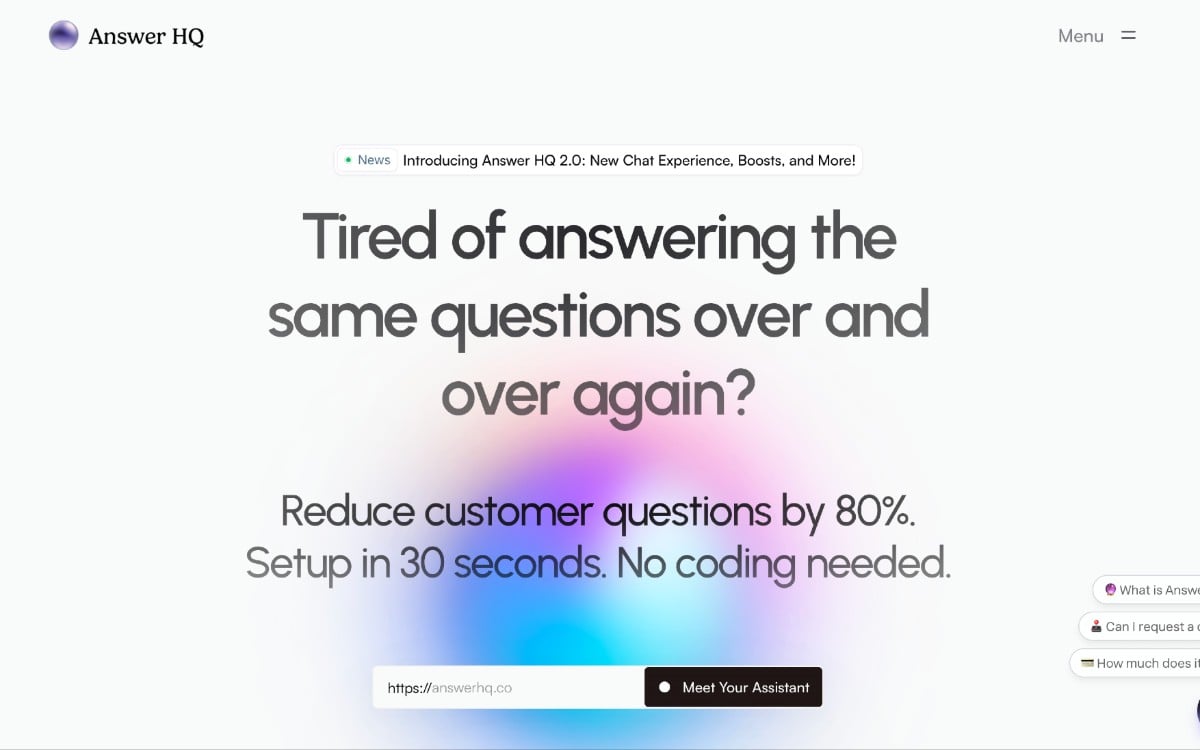 Answer HQ: منصة دعم العملاء الذكية بالذكاء الاصطناعي