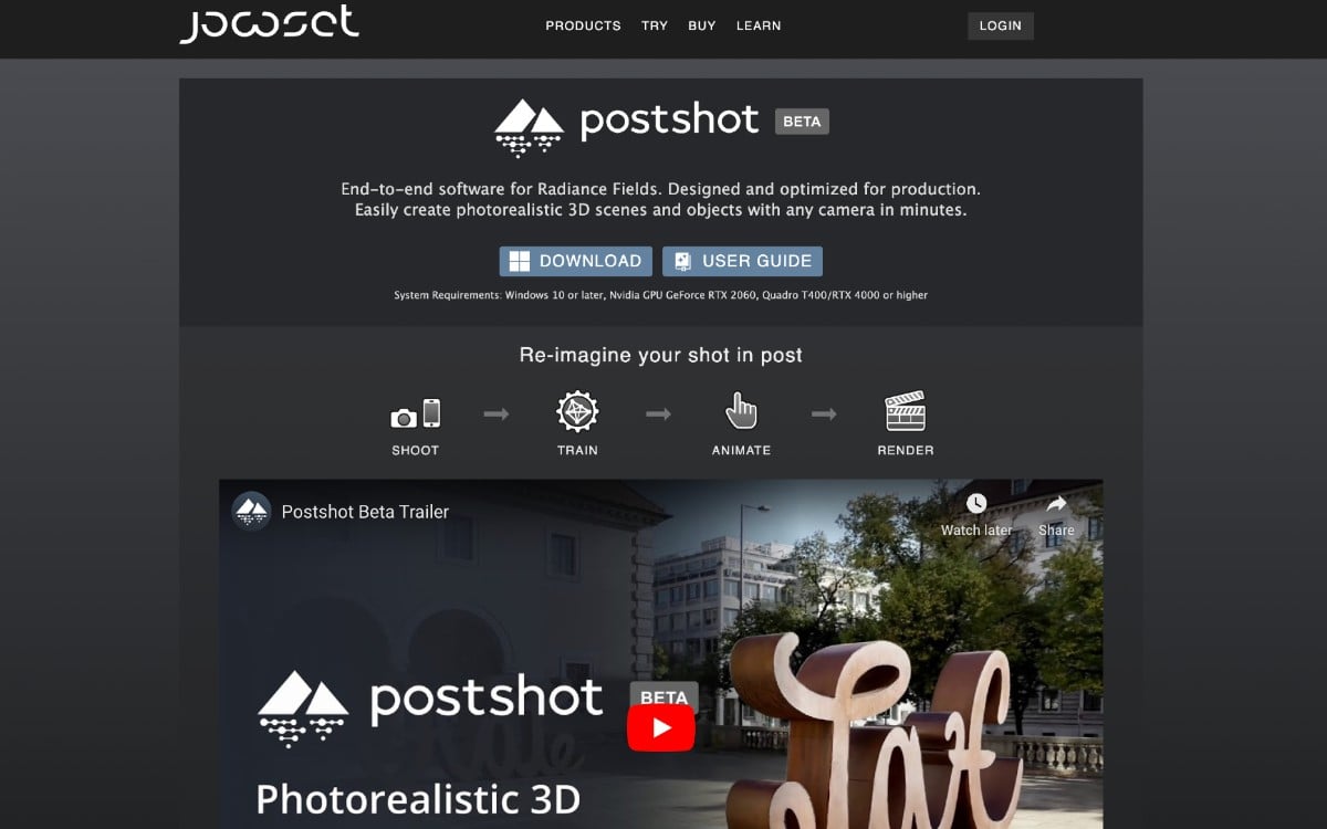 Postshot: تحويل مقطع فيديو عادي إلى نموذج ثلاثي الأبعاد