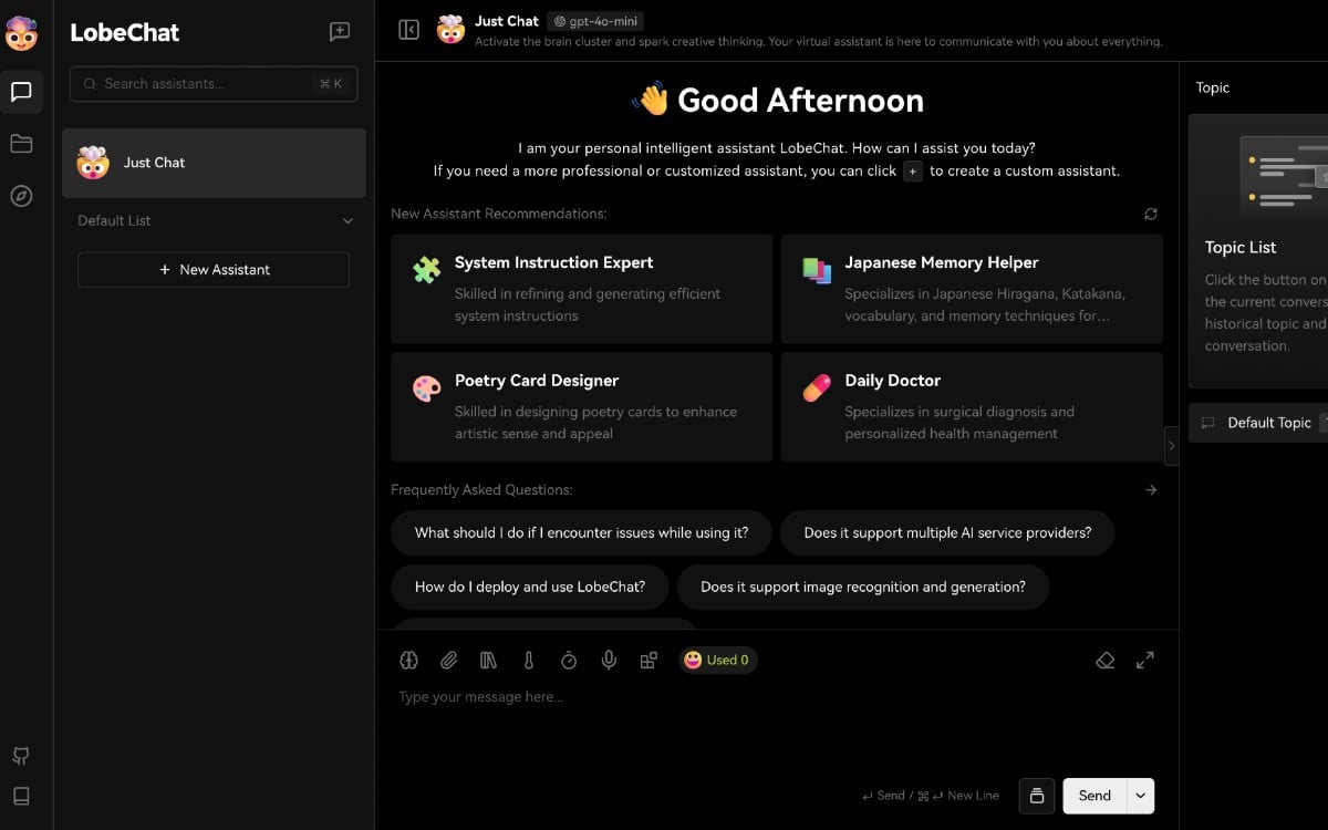 LobeChat: أطلق مساعدك الذكي الخاص