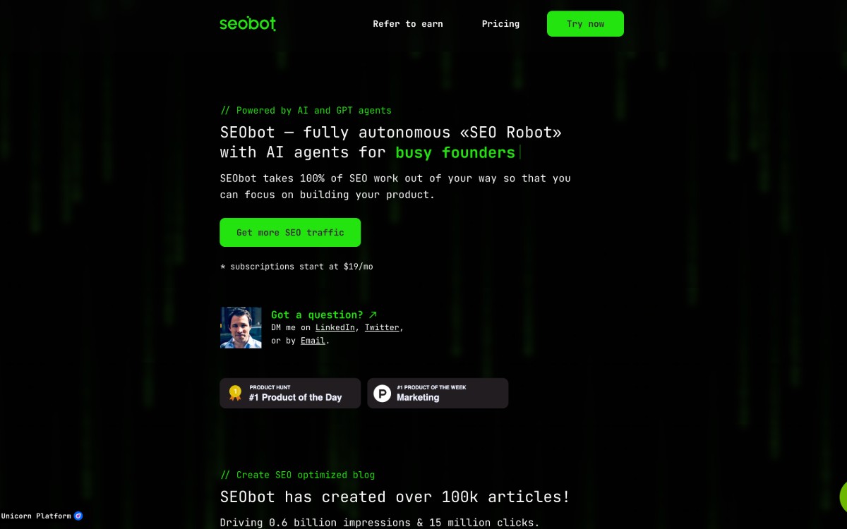 SEObot: رفيقك في تحسين محركات البحث (SEO)