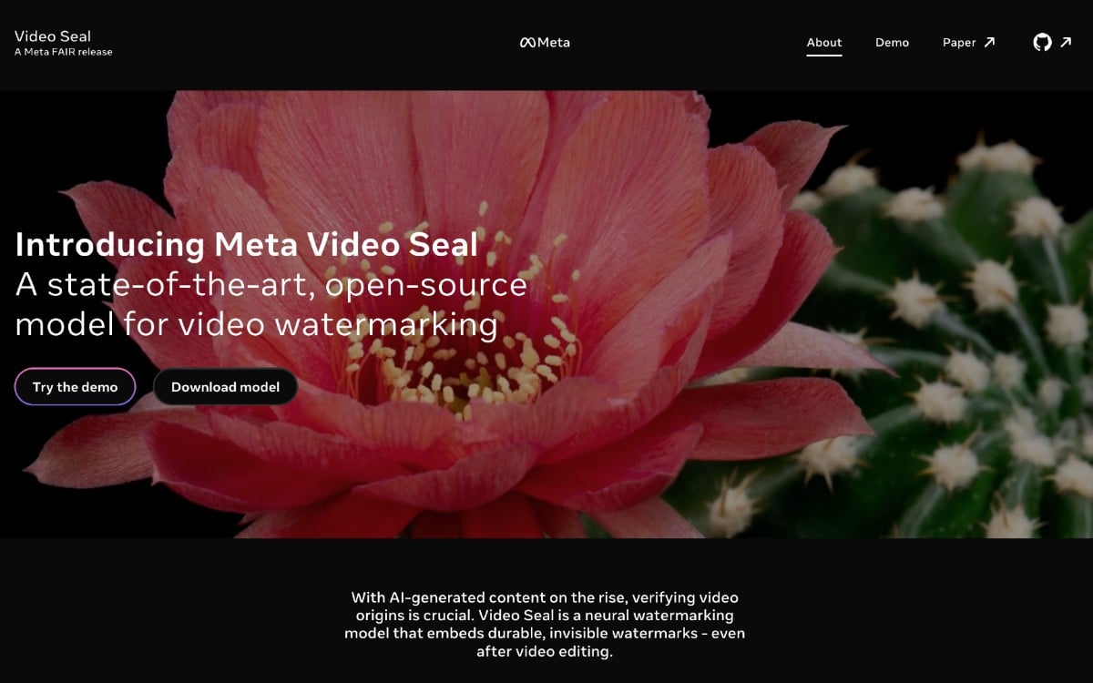 Video Seal: وضع علامة مائية على مقاطع الفيديو الخاصة بك