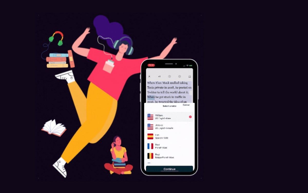 Odiofy – قارئ نصوص صوتي لتحويل النص إلى كلام