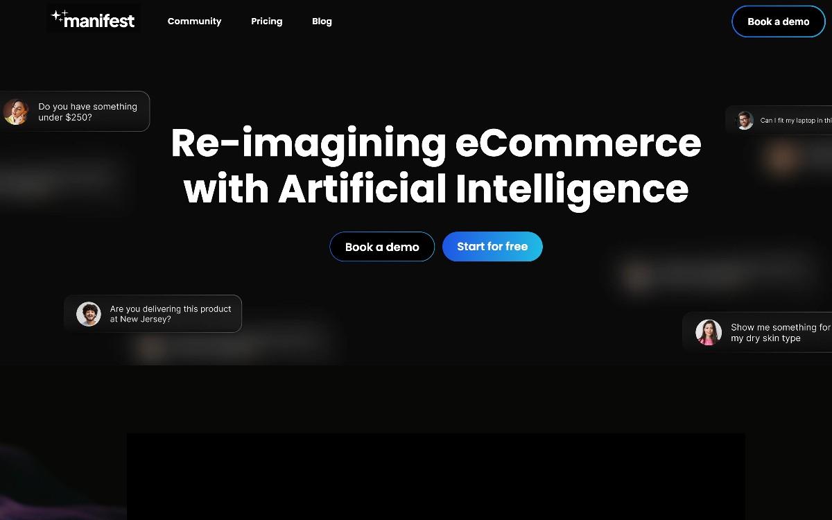 Manifest AI: مساعد التسوق المدعوم بالذكاء الاصطناعي للتجارة الإلكترونية